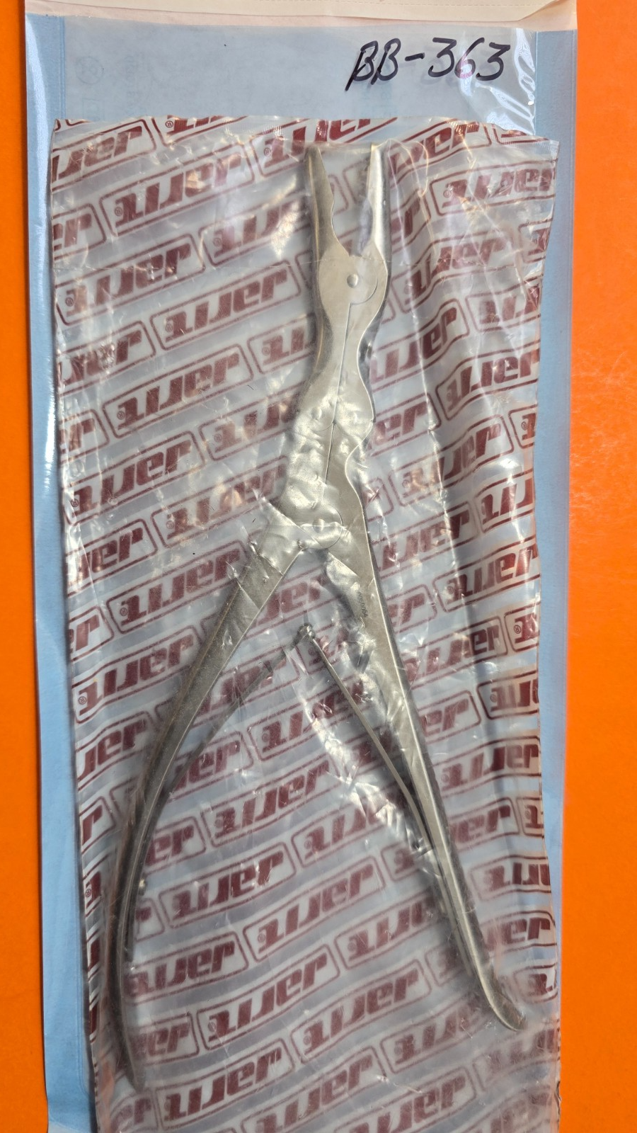 JARIT Orthopedic Leksell Rongeurs 9 1/4" x 8mm Bite Slight Curve Ref:230-261