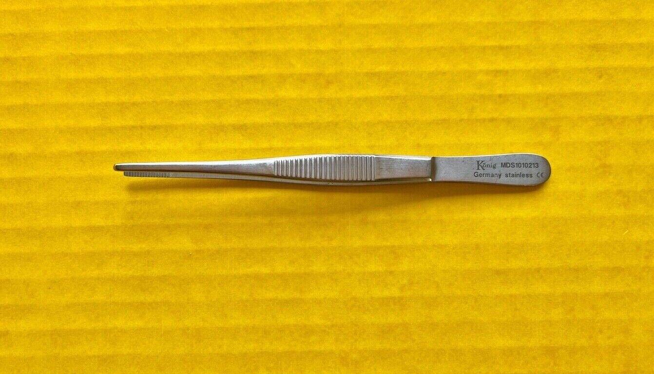 König Dressing Tissue Forceps, Straight, 5" REF: MDS1010213