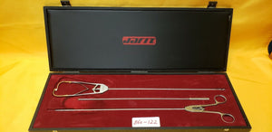 Jarit Surgical 600-250 Carb-Bite needle Holder,600-289 Knot Pusher,600-268 Grasp