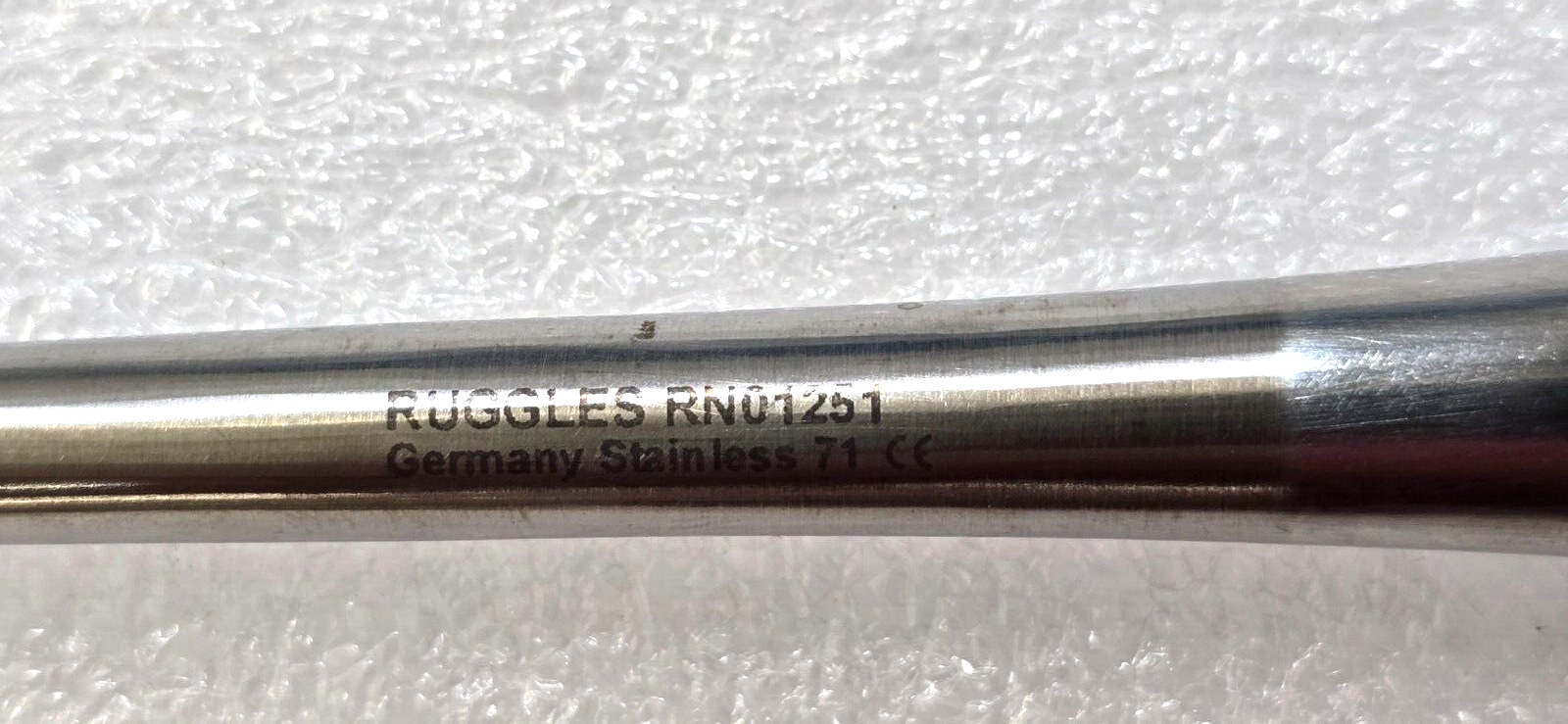 Ruggles RN1251 Surgical Neuro Spine Curette Size 2/0 Angle Down 12"