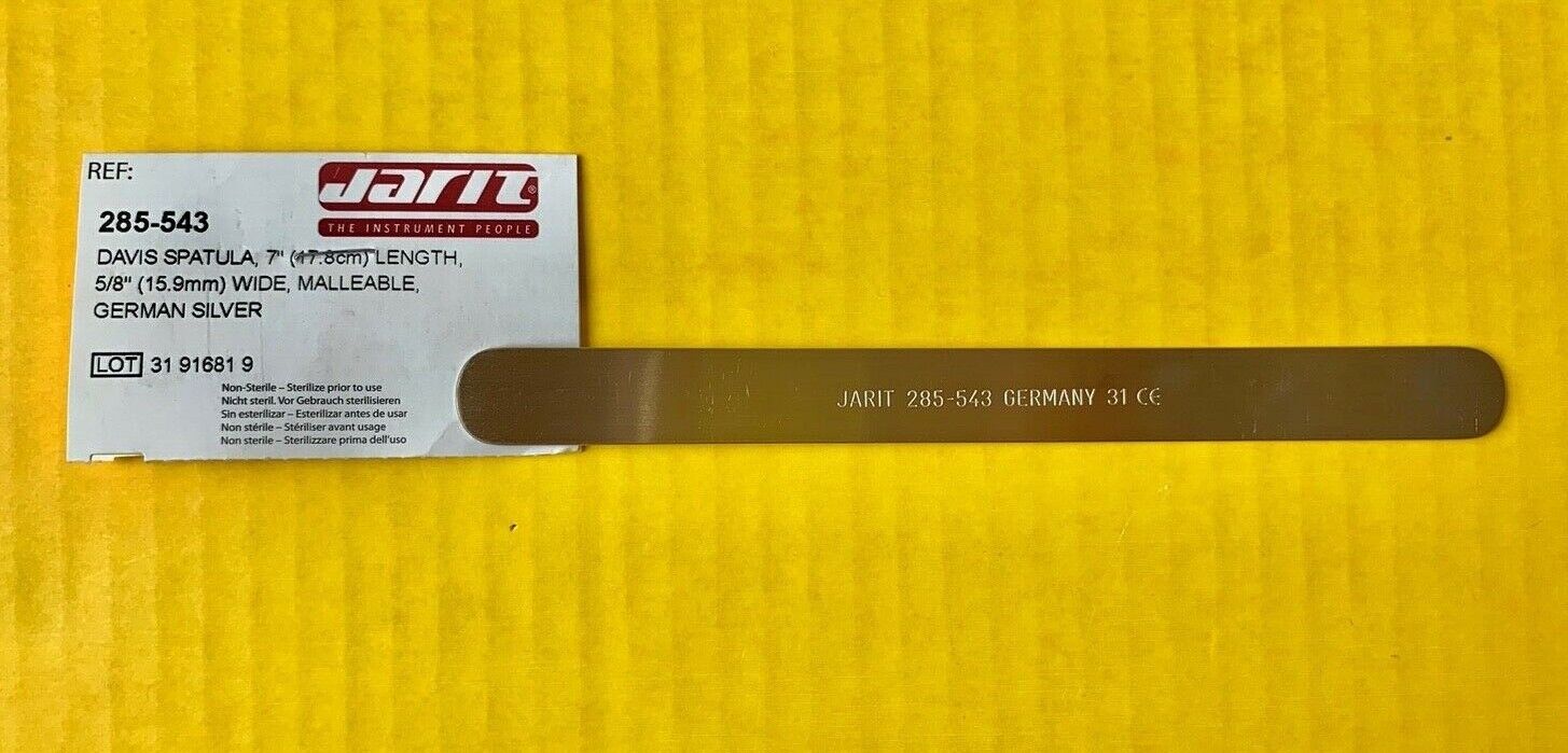 Jarit Surgical Davis Spatula, 7" LOT of 3) 285-547,285-545,285-543 German Silver