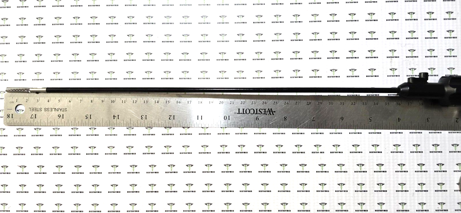 Aesculap 8360-10 Atraumatic Grasping Forceps 5mm x 36cm Double Action