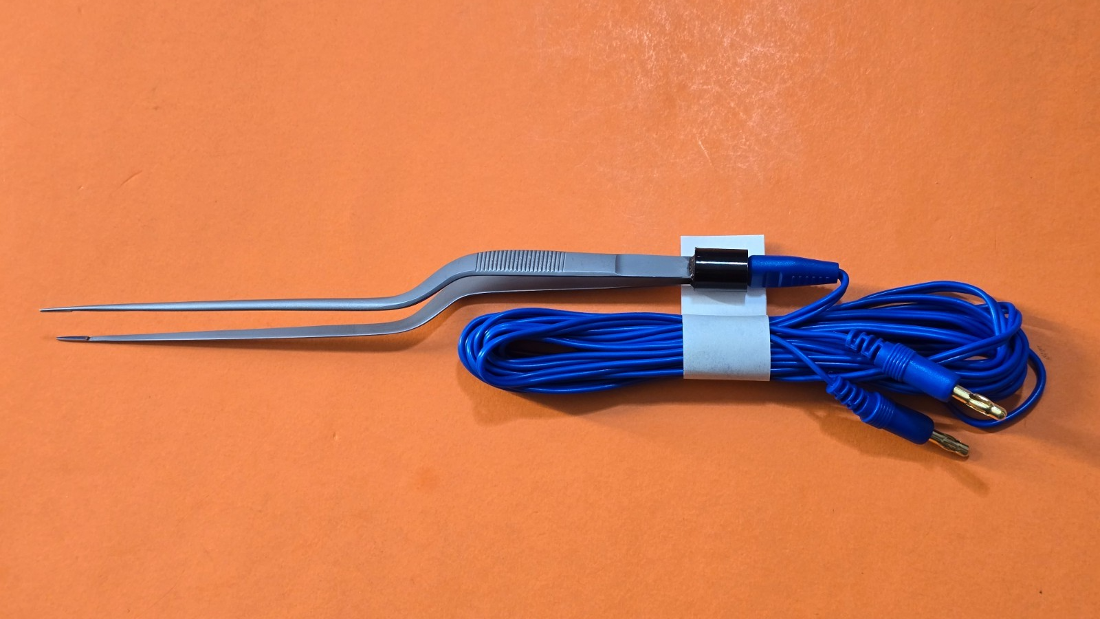 Turtle Bayonet Bipolar Forceps 8.5" Non Insulated with Bipolar Cord