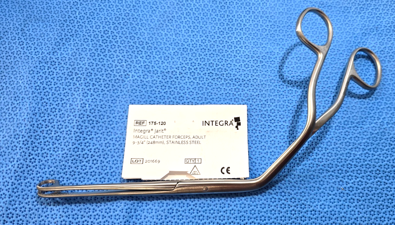 INTEGRA Jarit 175-120 Surgical MAGILL Forceps 9-3/4" Adult