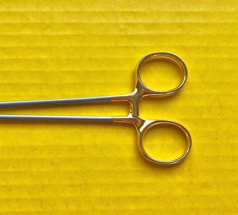 Aesculap Surgical Durogrip TC Needle Holder, Serrated Jaws, 8.25" REF: BM064R