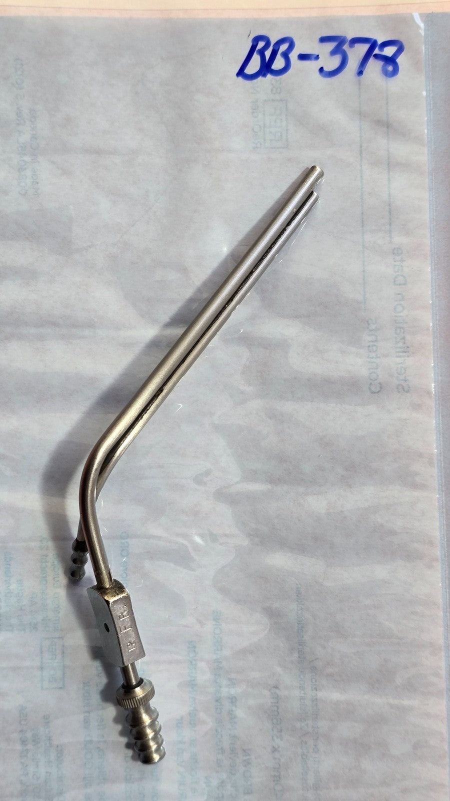 V. Mueller Surgical Frazier Suction Tube 12Fr Angled