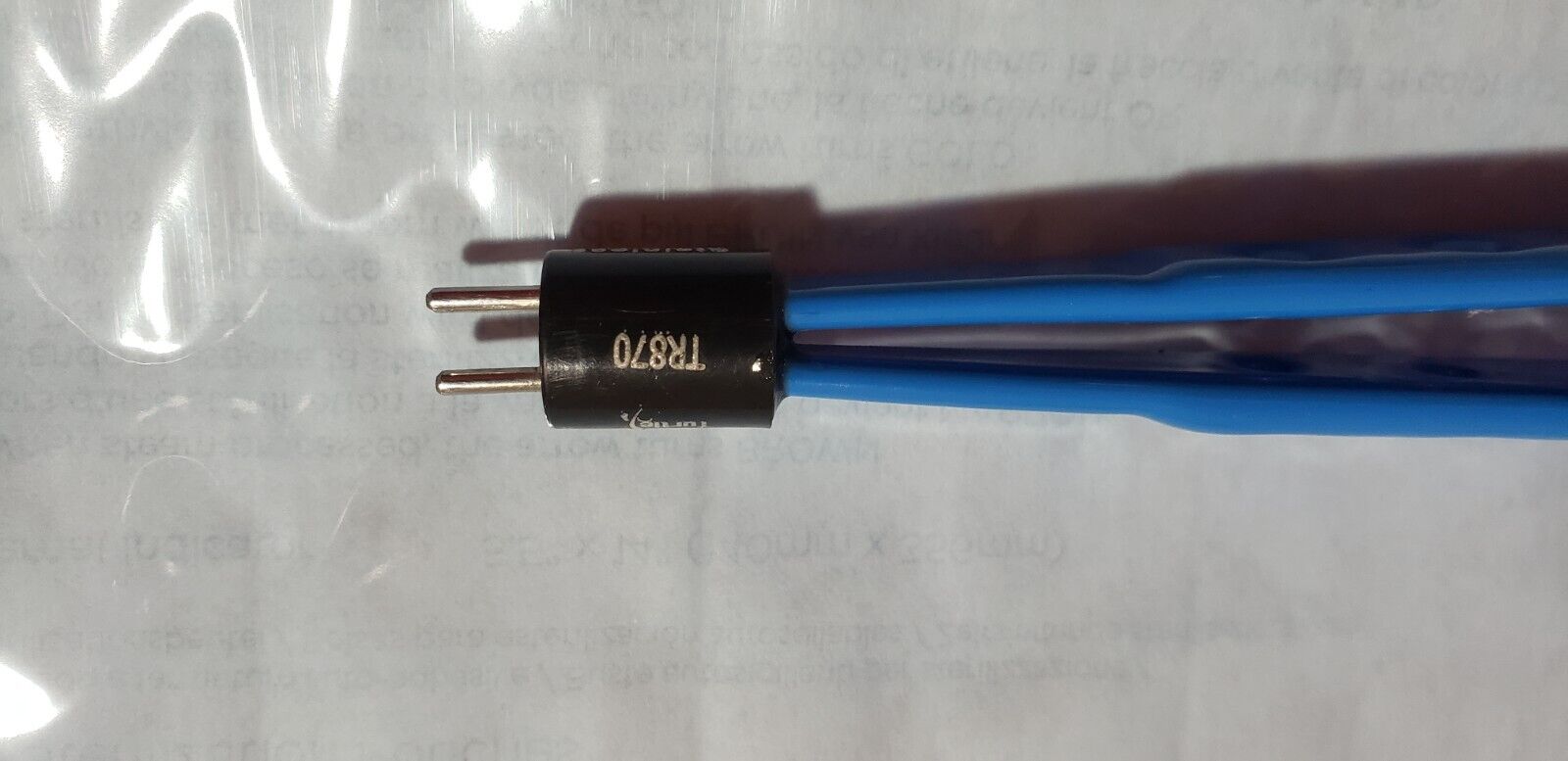 Turtle Surgical Bayonet Bipolar Forceps 9.5" Non Stick with Bipolar Cord