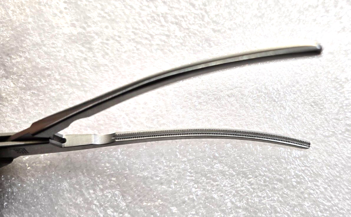 Pilling 35-3674 Surgical Stoney Aorta Clamp 9" Angled Shaft Debakey Jaws