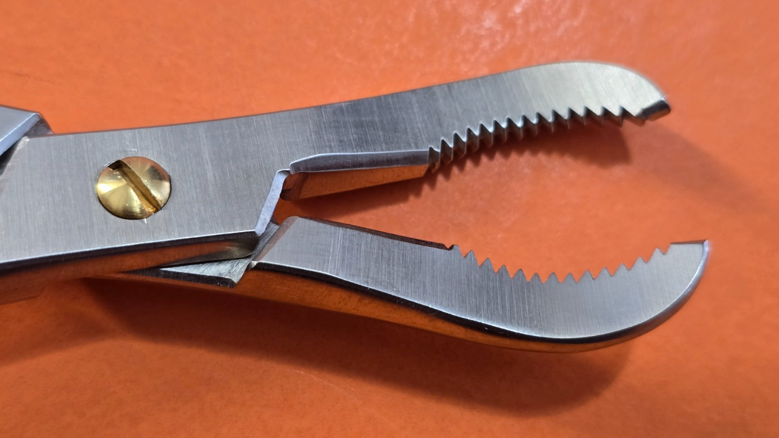 Turtle Surgical Bone Reduction Forceps 8" Curved Jaws with Speed Lock