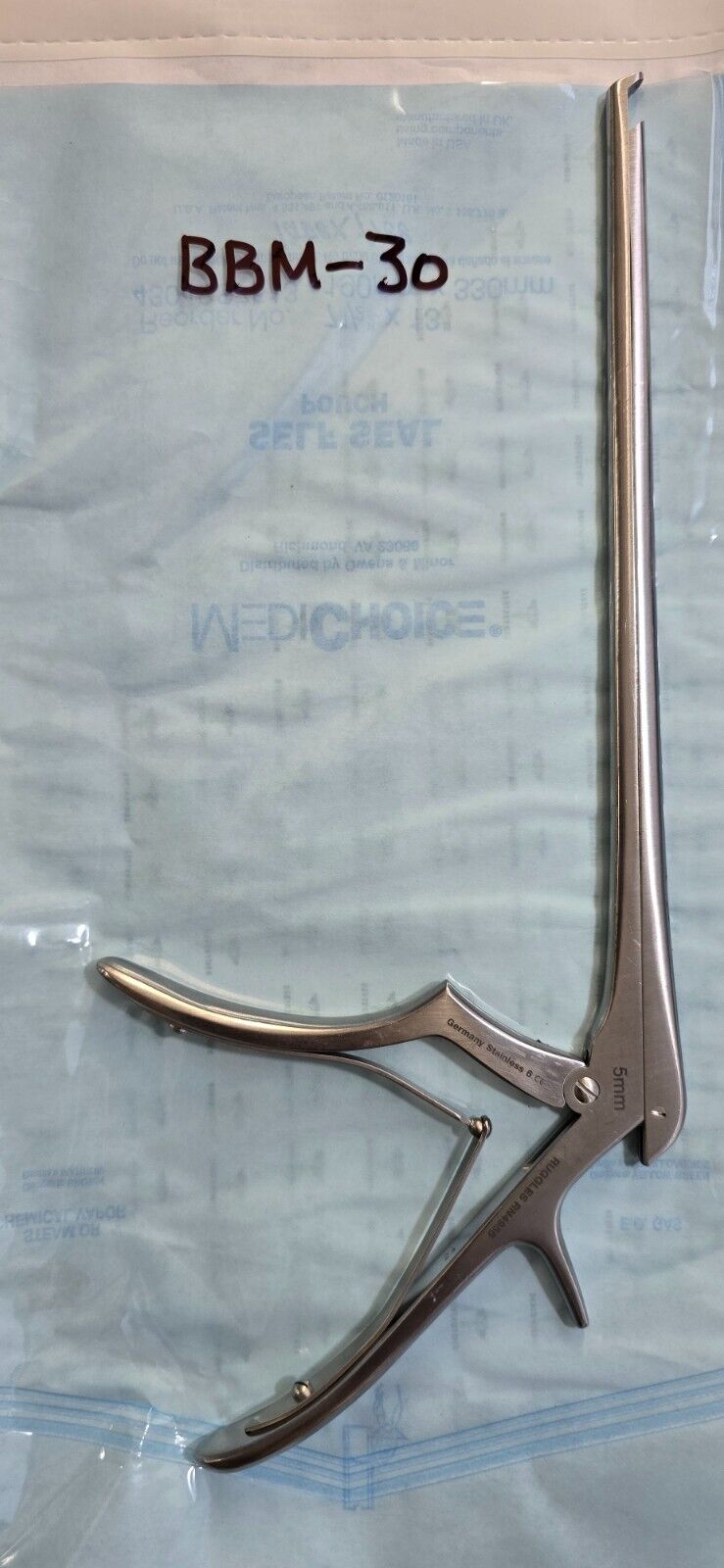 Ruggles RN4955 Surgical Orthopedic Kerrison Rongeurs 5mm Up 9" x40 Degree