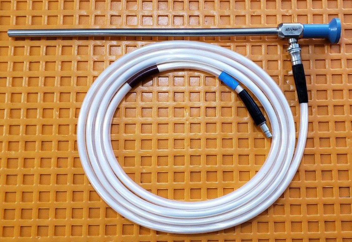 Stryker 502-457-010 Laparoscope 10mm x 0*  Autoclavable W- Fiberoptic Cable.