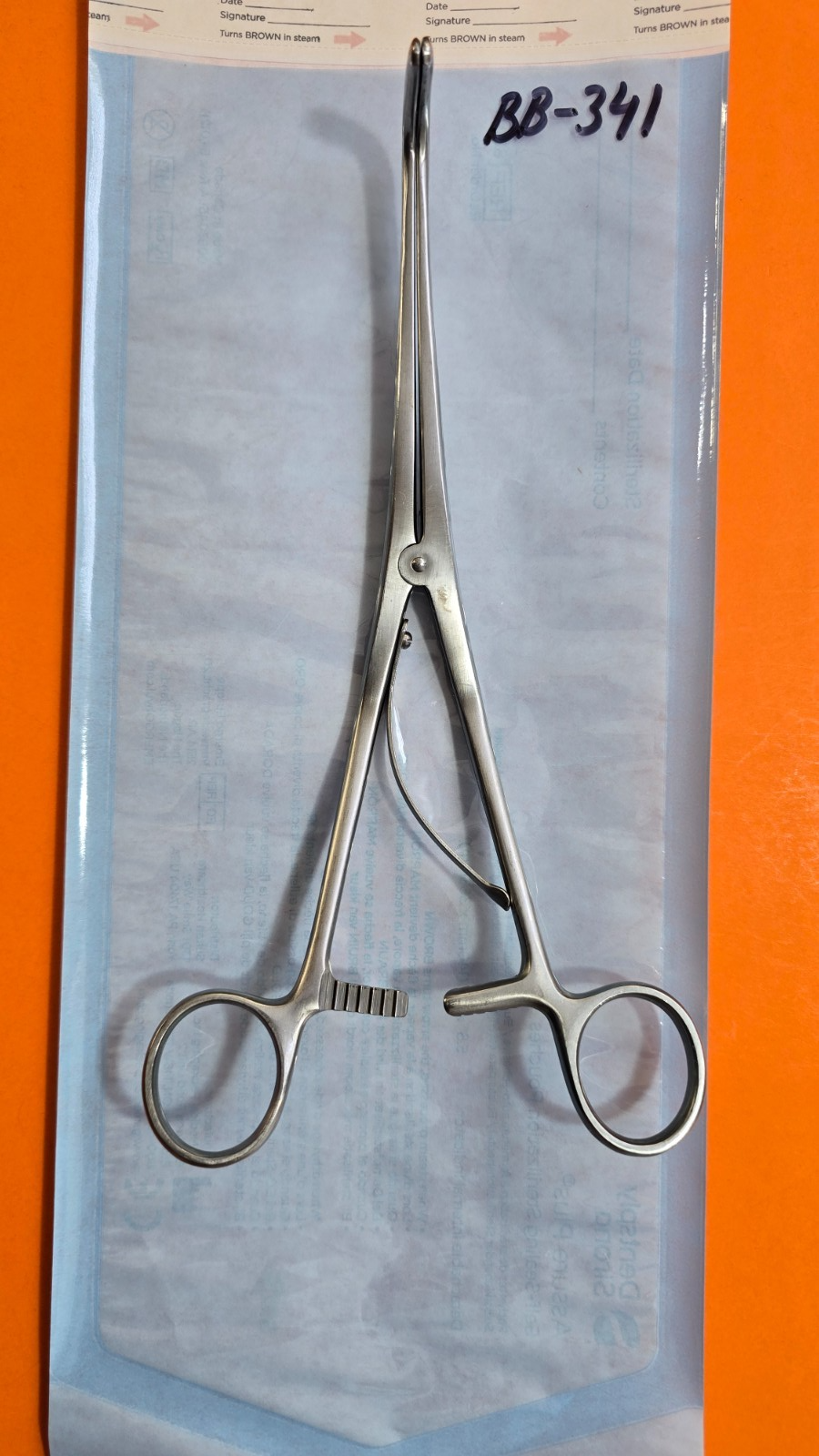 V. Mueller Surgical Millin Grasping Forceps 8.5" Angled Shanks REF: GU 8570