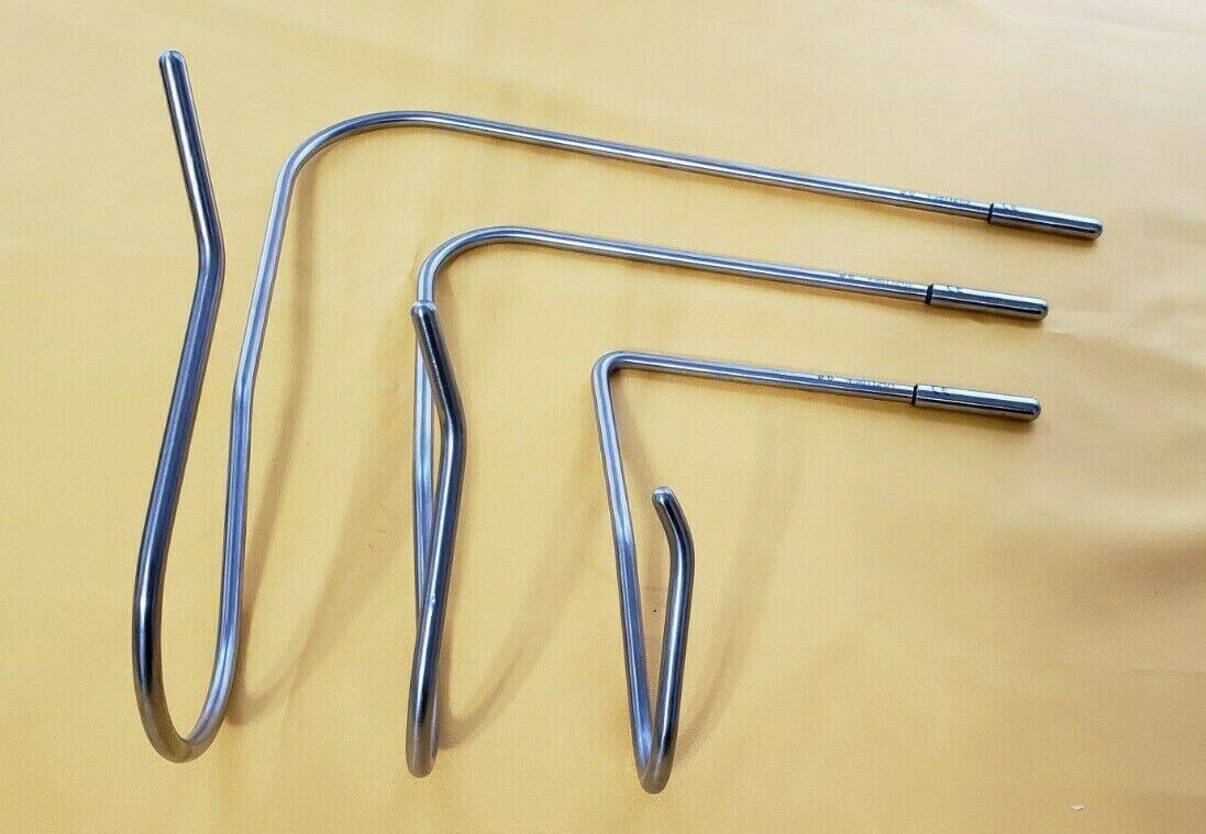 Mediflex Surgical Nathen Liver Retractor Set of 3 Small, Medium & Large