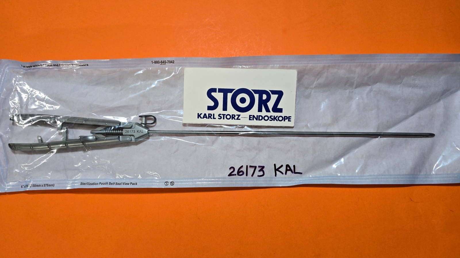 Karl Storz 26173 KAL Laparoscopic Macro Needle Holder 5mmx33 cm with Lock