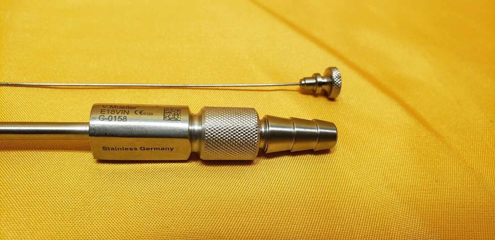 V. Mueller G-0158 Frazier Suction Tube 12Fr Straight Ent Surgical Instruments