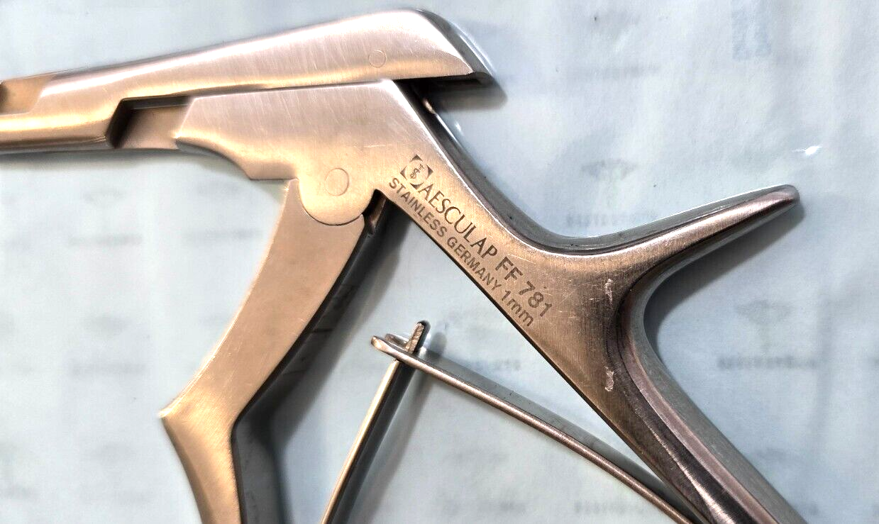 AESCULAP FF781R Orthopedic Kerrison Rongeur 1mm x 40 Degree Down Bite