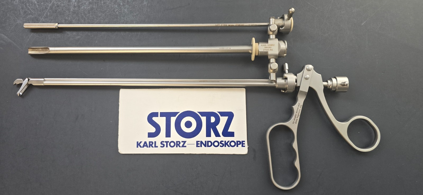 Karl Storz 27026 AA Sheath Set 25 Fr & Grasping Forceps Single Action Jaws.