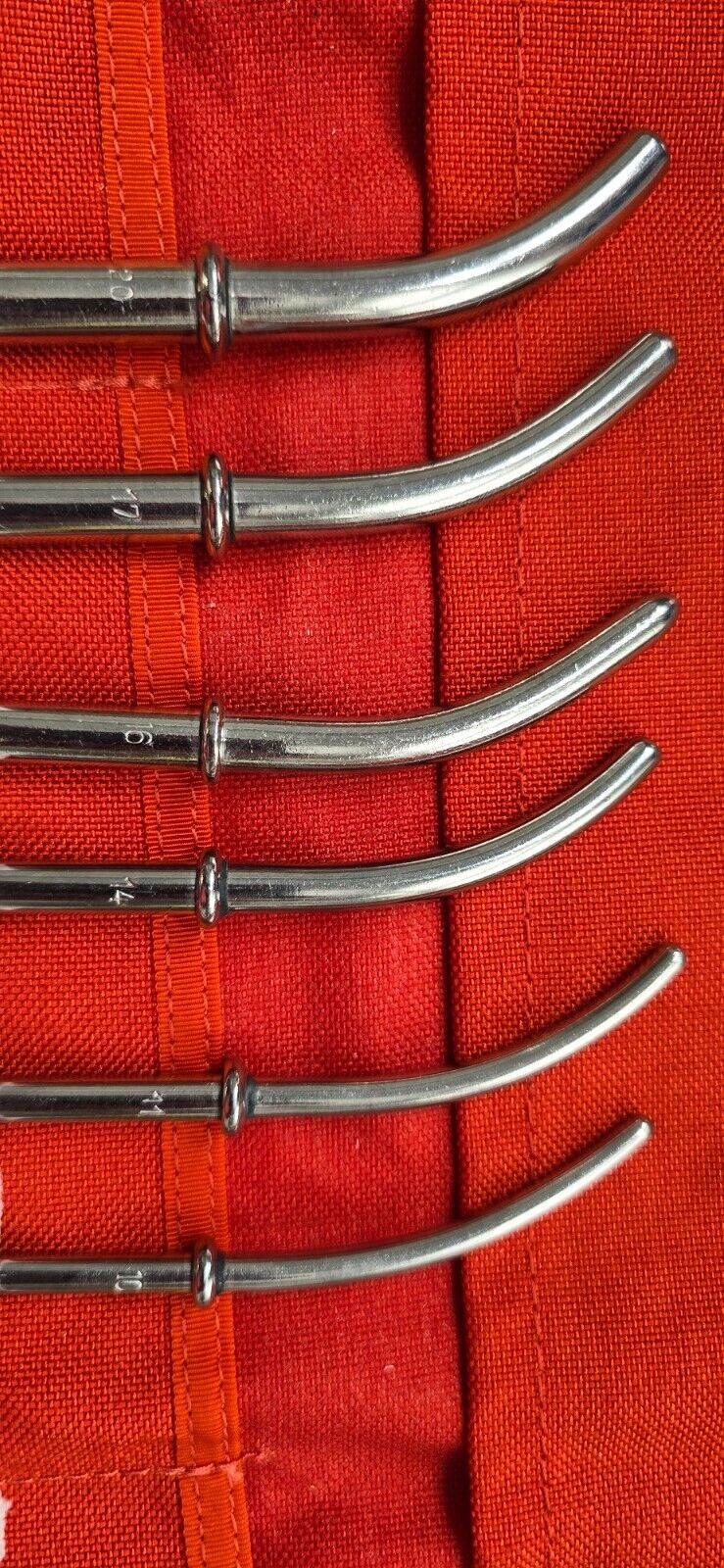 Weck Surgical OBGYN Hank Dilators Set of 6 Double Ended in Case.