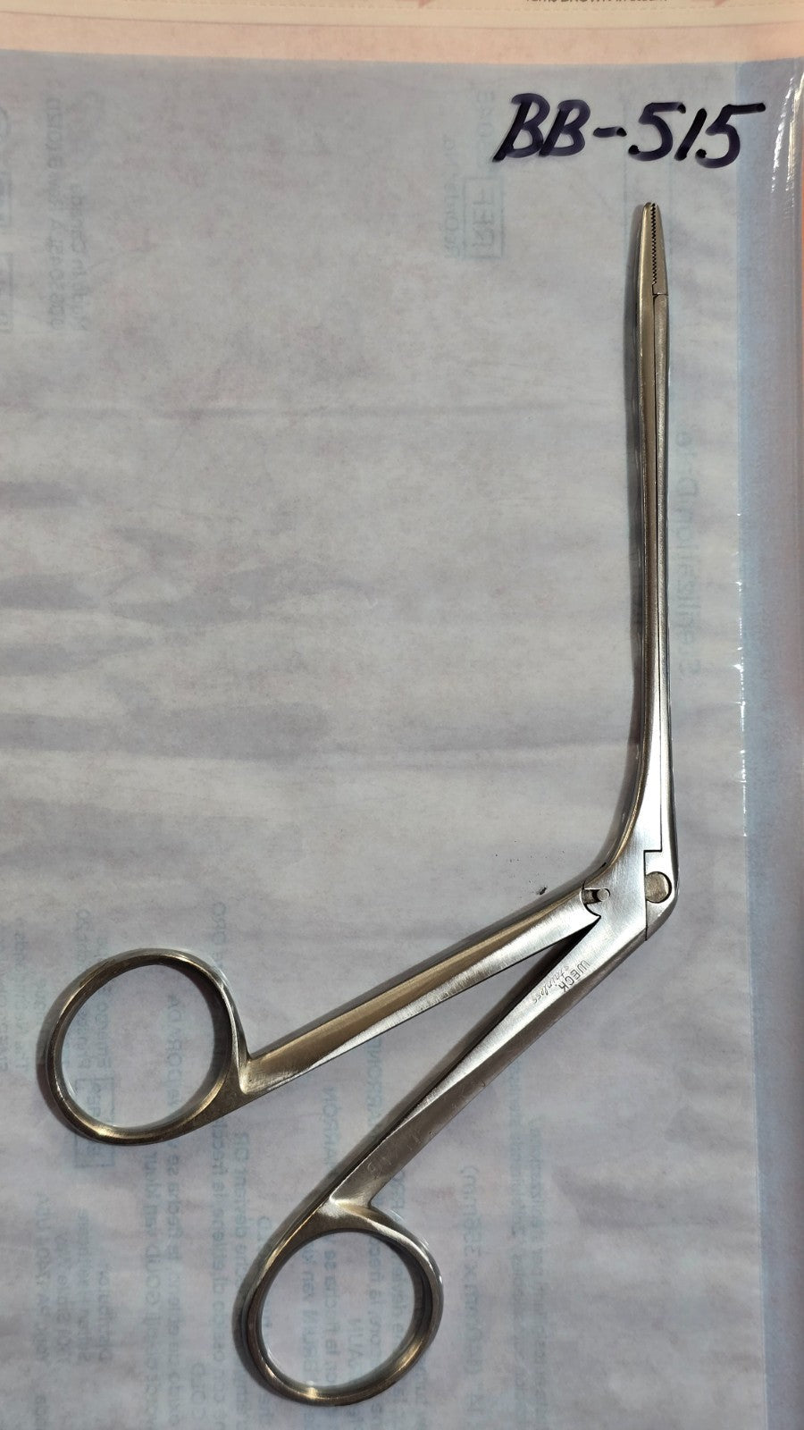 PILLING Weck 031225 Surgical Alligator Forceps 4.25" serrated Jaws.