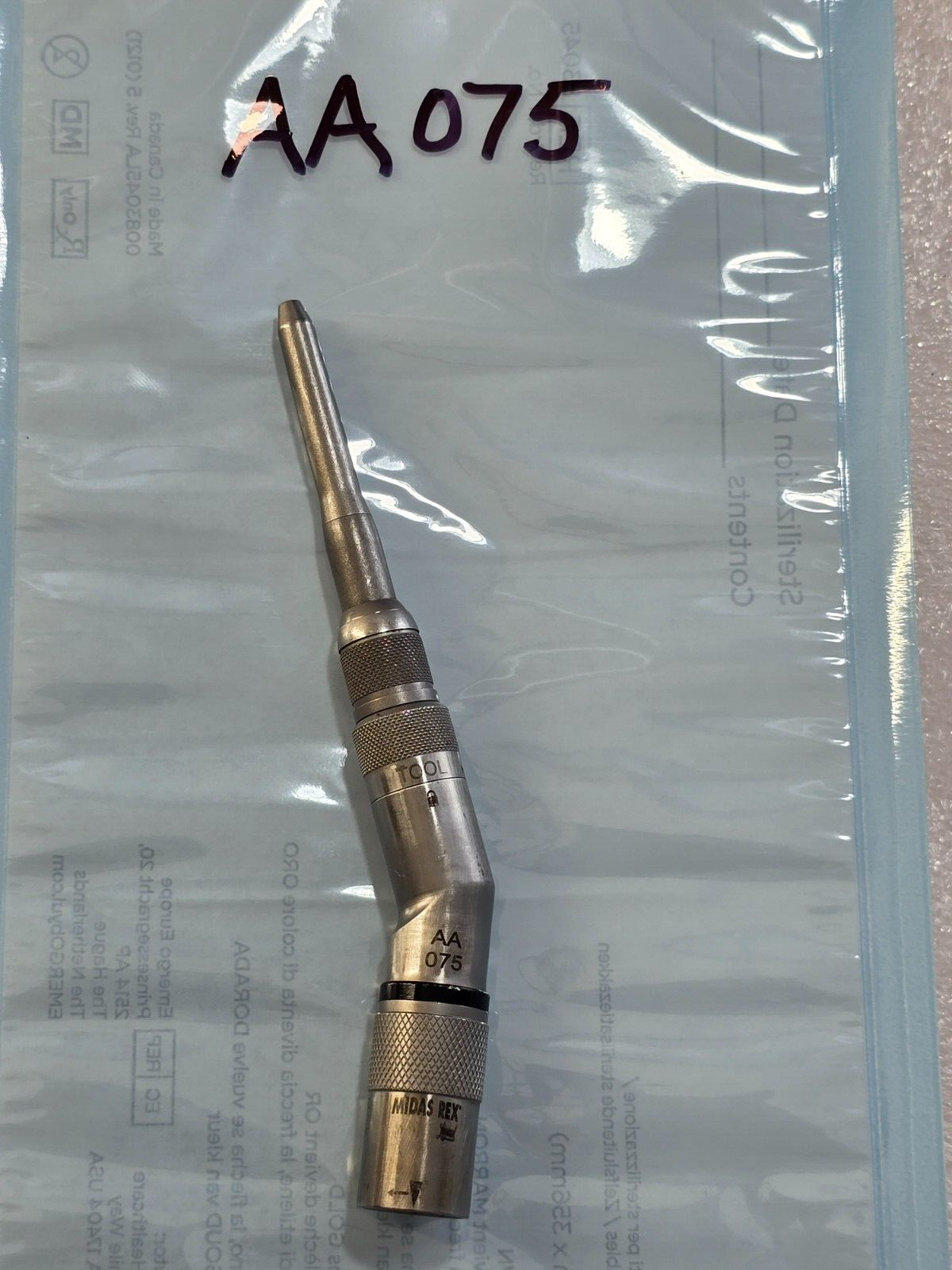 Medtronic Midas Rex Legend AA075 Angled Attachment 7.5cm
