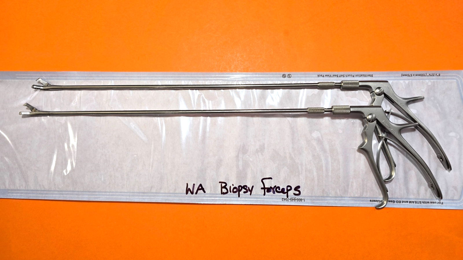 Yoeman Biopsy Forceps 36cm Rotating Shaft Angled 5mmx10mm OB.GYN Instrument