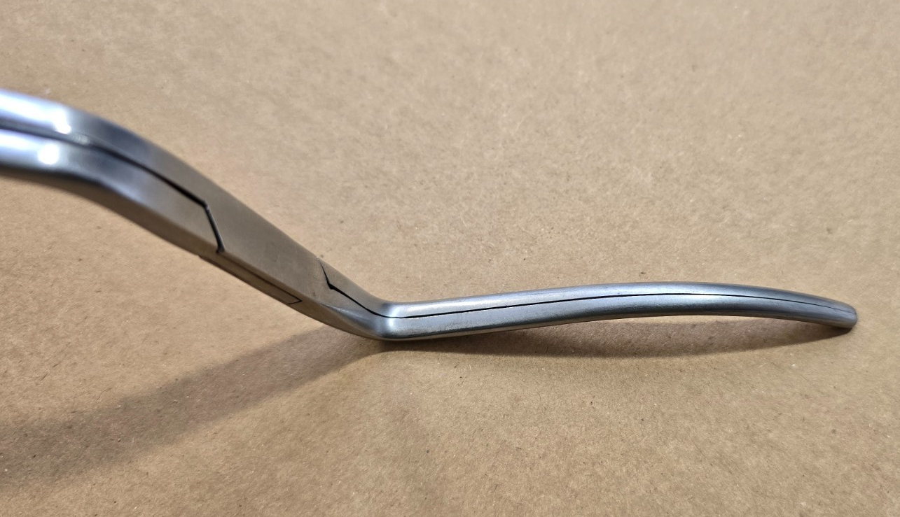 Pilling Surgical Debakey Aorta Clamp 9.5" Curved Shanks Angled Jaws