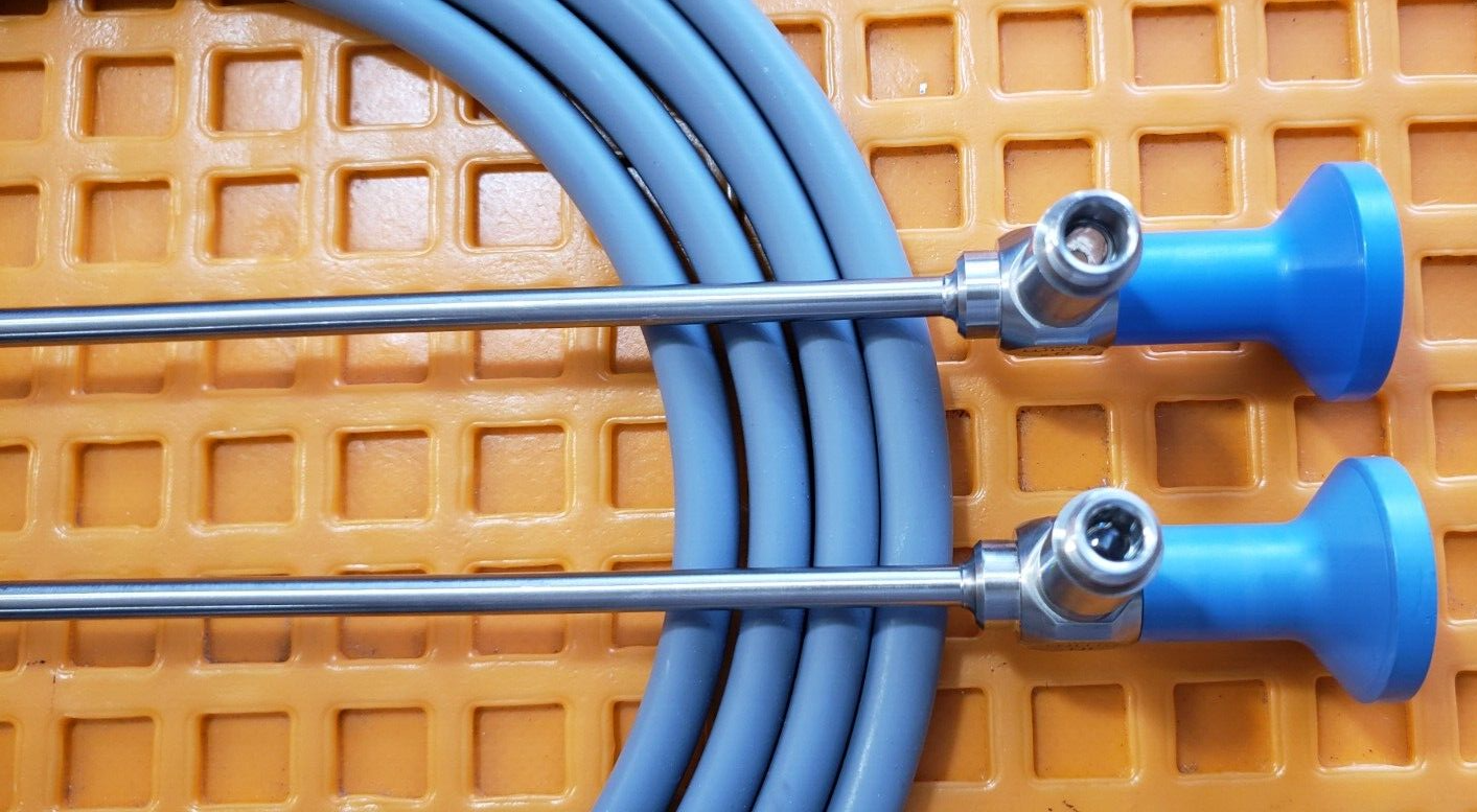 Stryker 502-555-030,555-502-010 Laparoscope 5mmx30 & 0 Deg Set Fiber Optic Cable