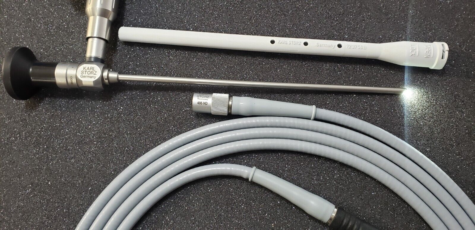 Karl Storz 7230 FA Arthroscope 4mm x 45 Degree 18cm & 495ND Fiber Optic Cable