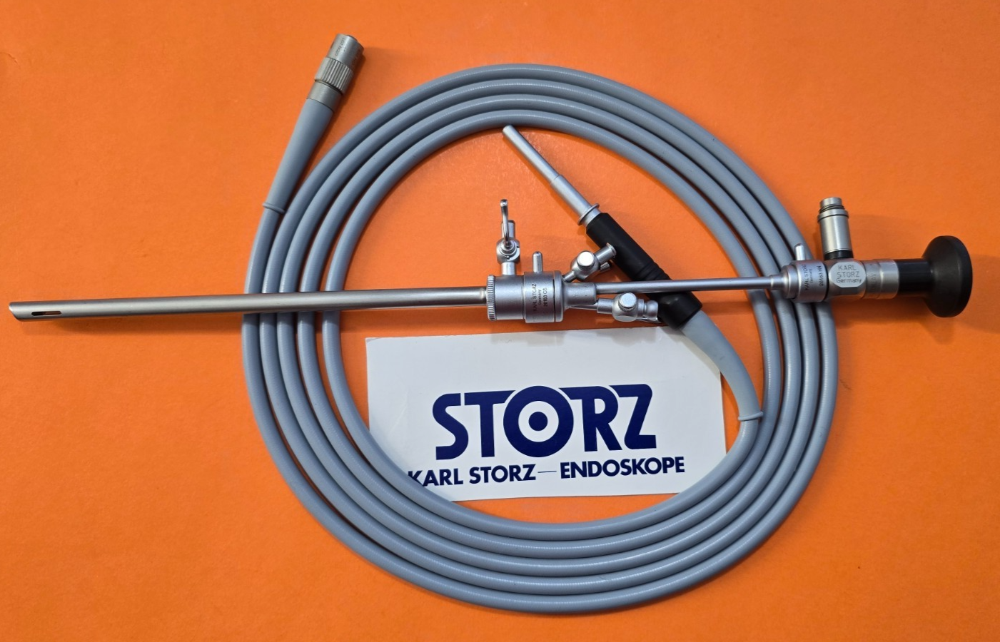 Karl Storz 27005 FA telescope 4mm x 12* & Sheath  495ND Fiber Optic Cable.