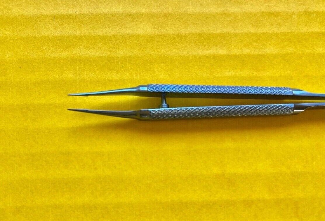 Storz Ophthalmic Nordan Tying Forceps, Curved Titanium, 4.3" REF: 2-420