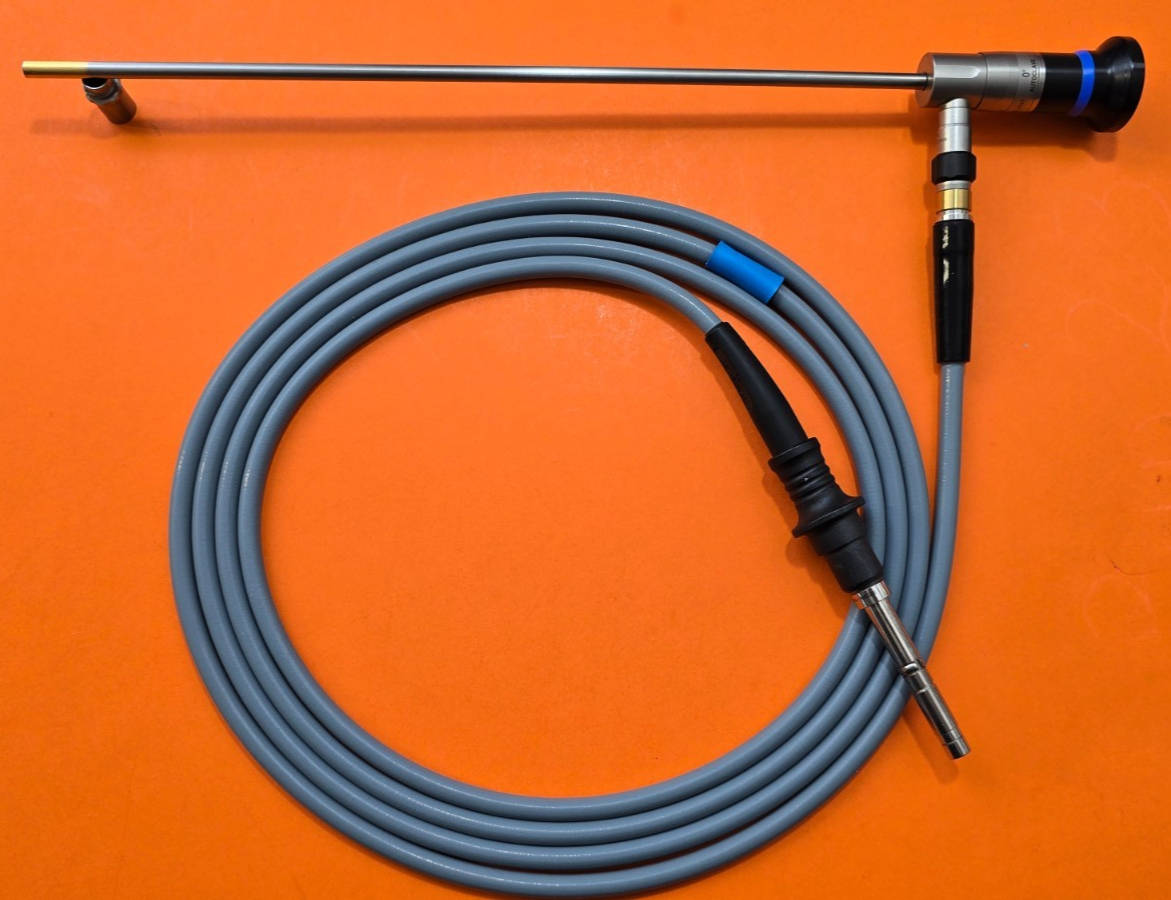 OLYMPUS Telescope 5mm x 0° Autoclavable & WA03212A Fiber Optic Cable