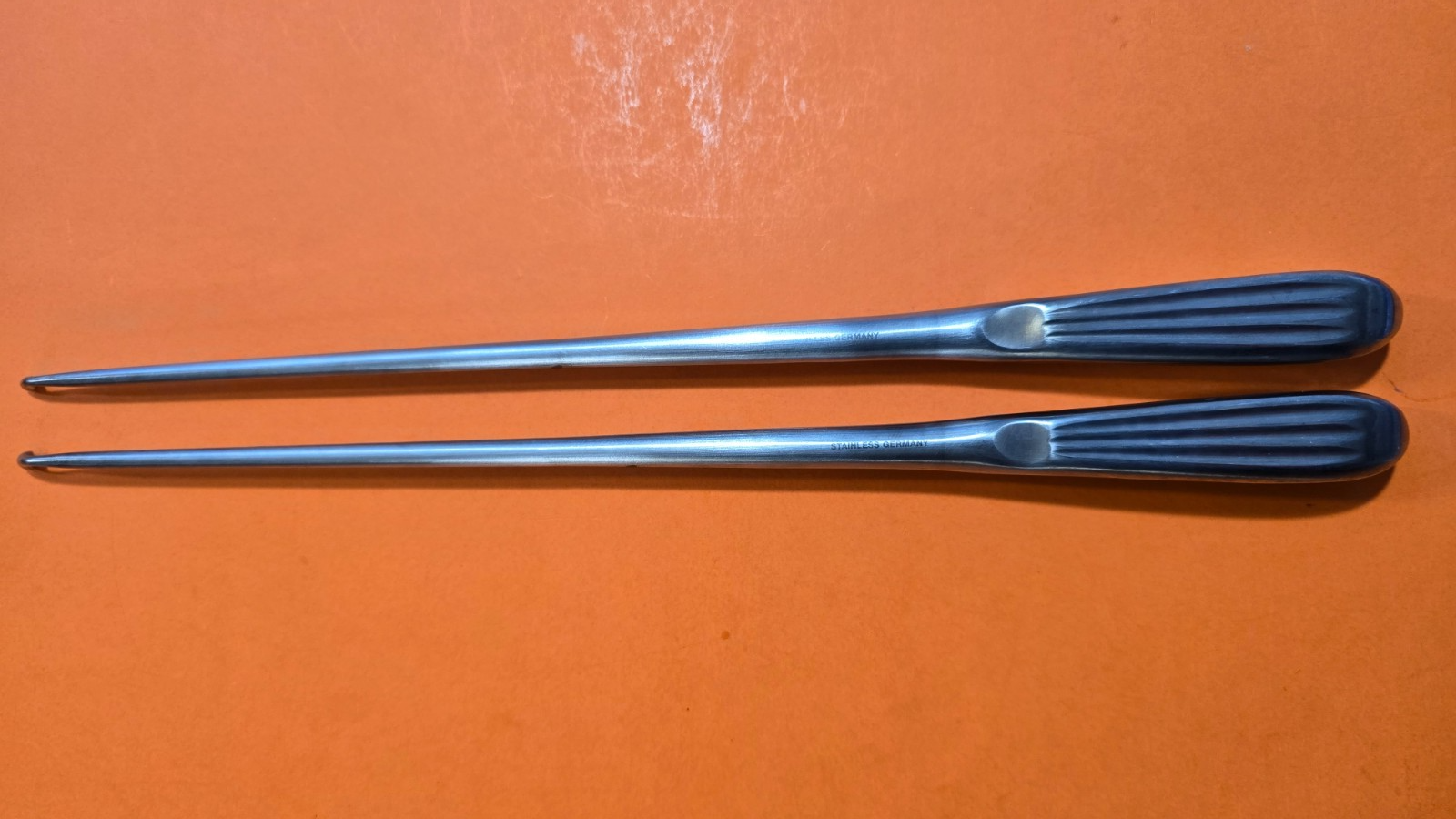 V.Mueller VM82-3236 Surgical Orthopedic Curette Oval Cup 12" Set of #1,#2