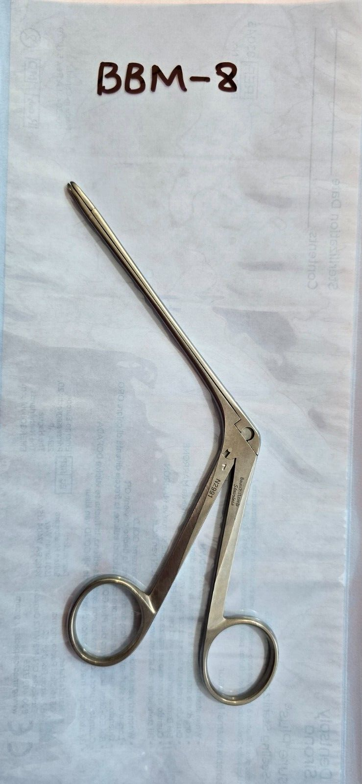 Bausch & Lomb Surgical Blakesley Forceps 7" 1.4mmx11mm Straight