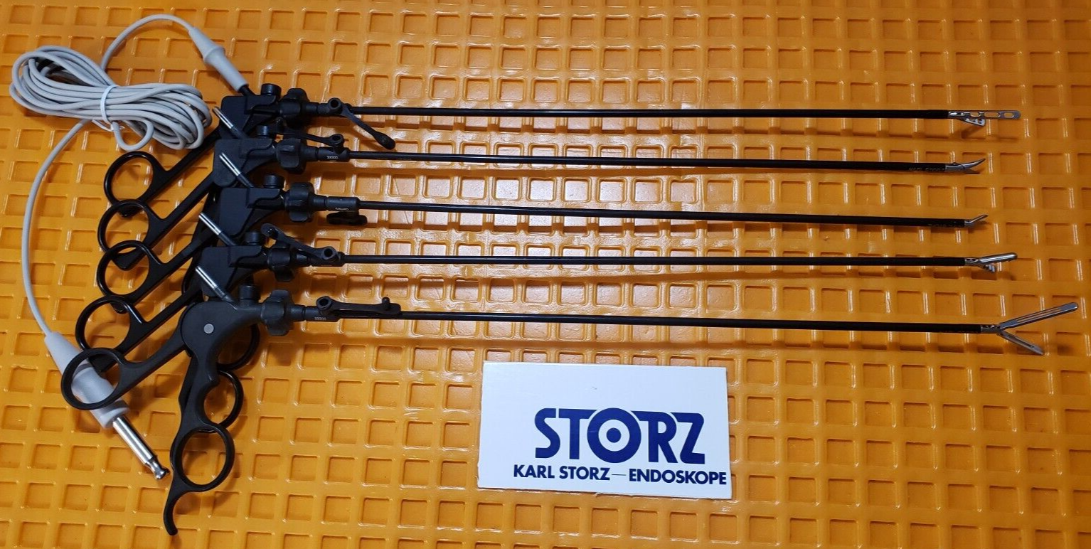 Karl Storz Laparoscopic Instruments 5mm x 34cm Set of 5 Pieces