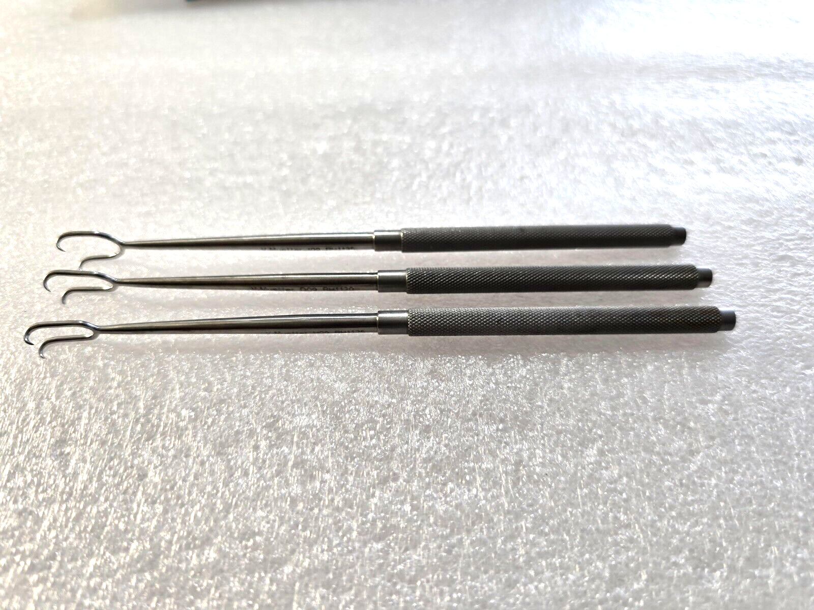 V.Mueller RH1135 Surgical Joseph Skin Hook 6.25" Double Prong 5,7,10mm Set