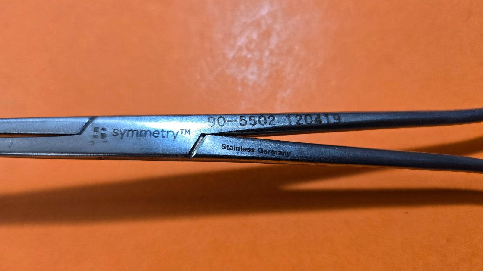 Symmetry 90-5502 Surgical Kaiser Pilling Ring Jaw Forceps 12" Curved