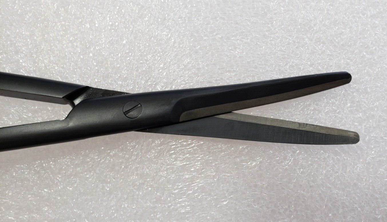 Turtle Surgical Mayo Dissecting Scissors 8" Curved TC Blades Black Coated
