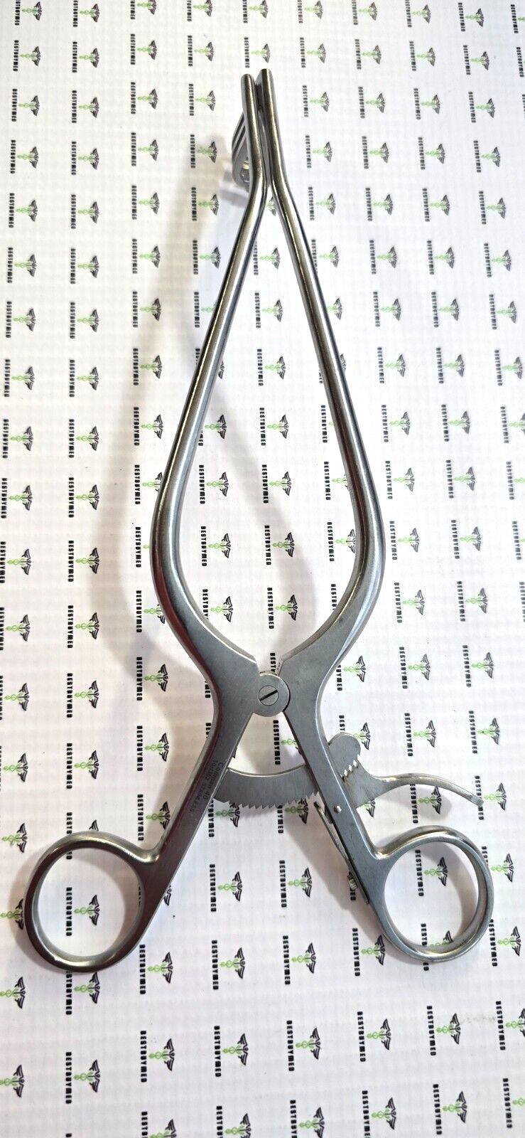 Codman 50-1362 Surgical Adson Retractor 9.5" sharp 3x3 Prongs.