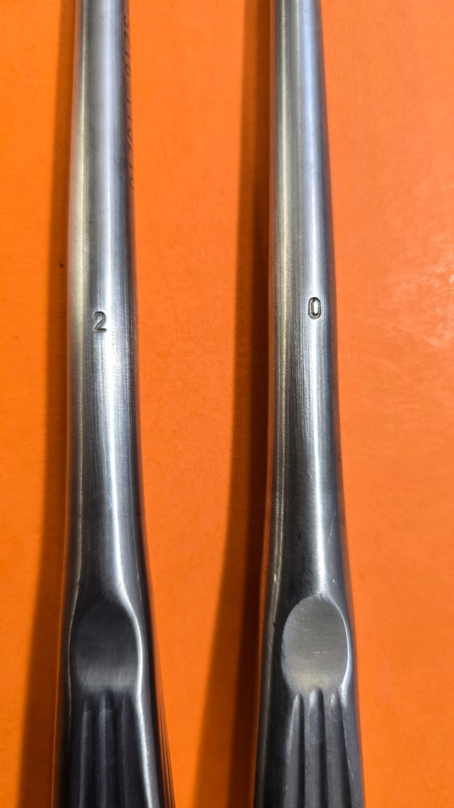 V.Mueller VM82-3266 Surgical Orthopedic Curette Oval Cup 12" Set of #0,#2