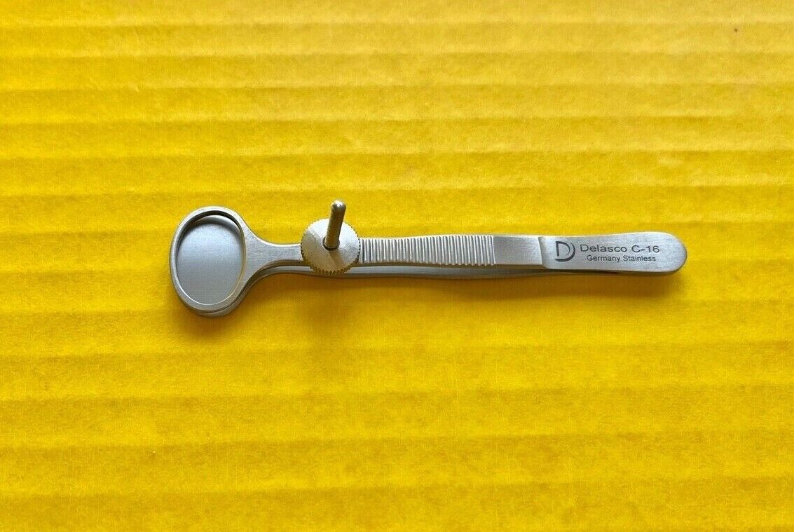 Delasco Ophthalmic Chalazion Forceps, Straight, 3.5" REF: C-16