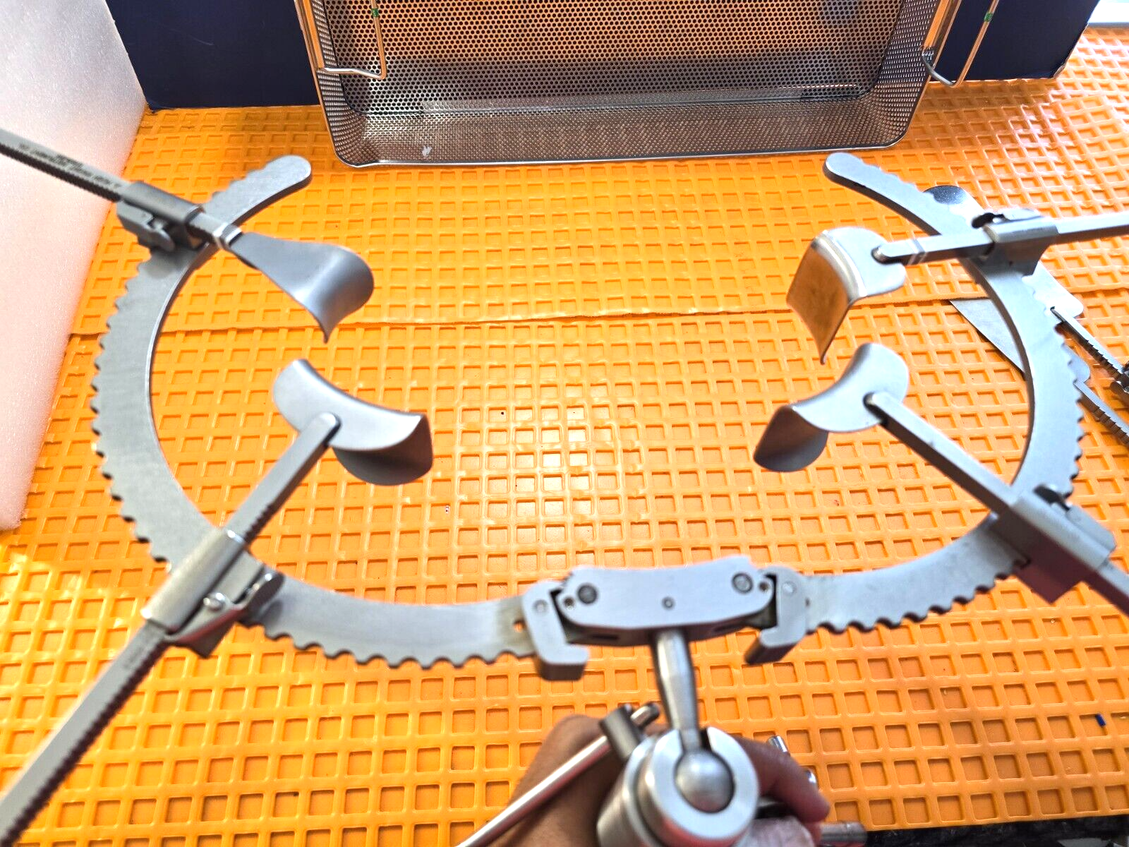 Codman Book Walter Retractor Set Arm with Post Holder Clamp & Tray