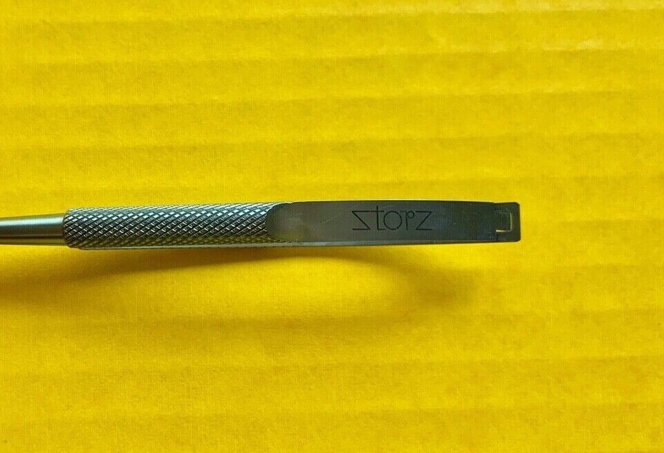 Storz Surgical Needle Holder, Titanium, Curved 9mm Medium Jaws REF: 3-203