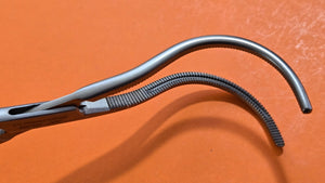 Jarit 475-500 Surgical Stille Vessel Clamp  8 3/4"  Curved jaws