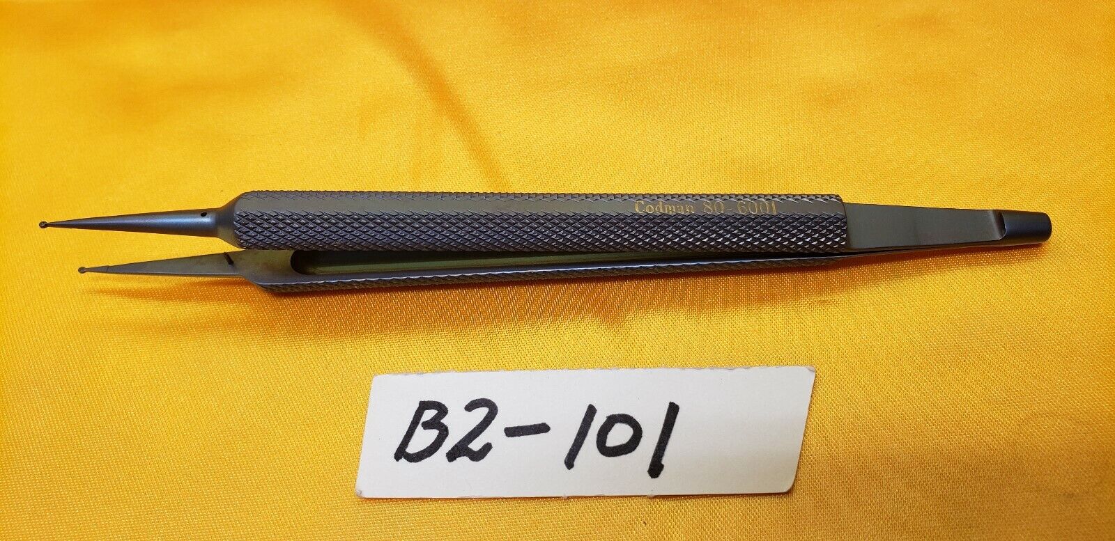 Codman 80-6001 Surgical Neuro Titanium Forceps 6" Ring Tip 1.0mm