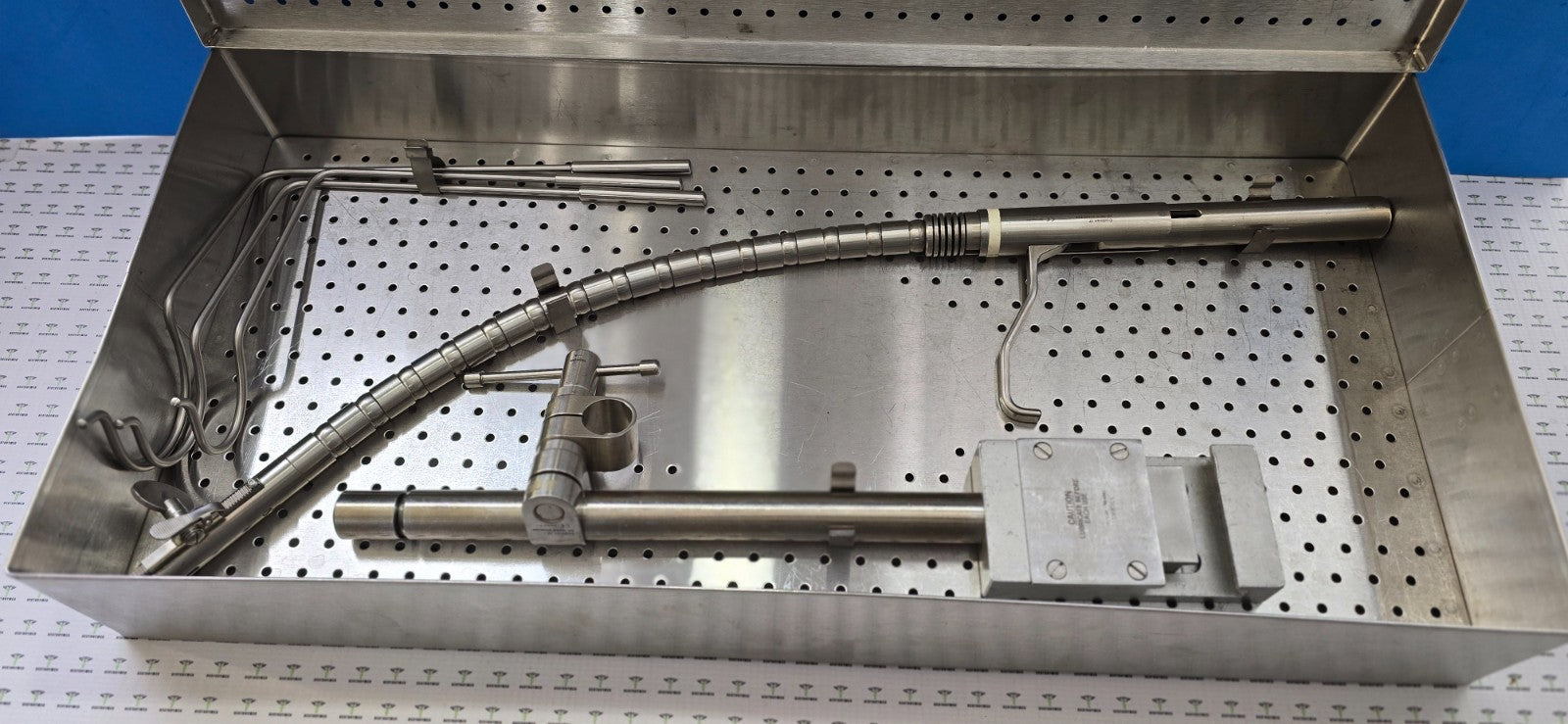 Codman Nathan Liver Retractor Set Flex Arm with Post Holder Clamp & Tray