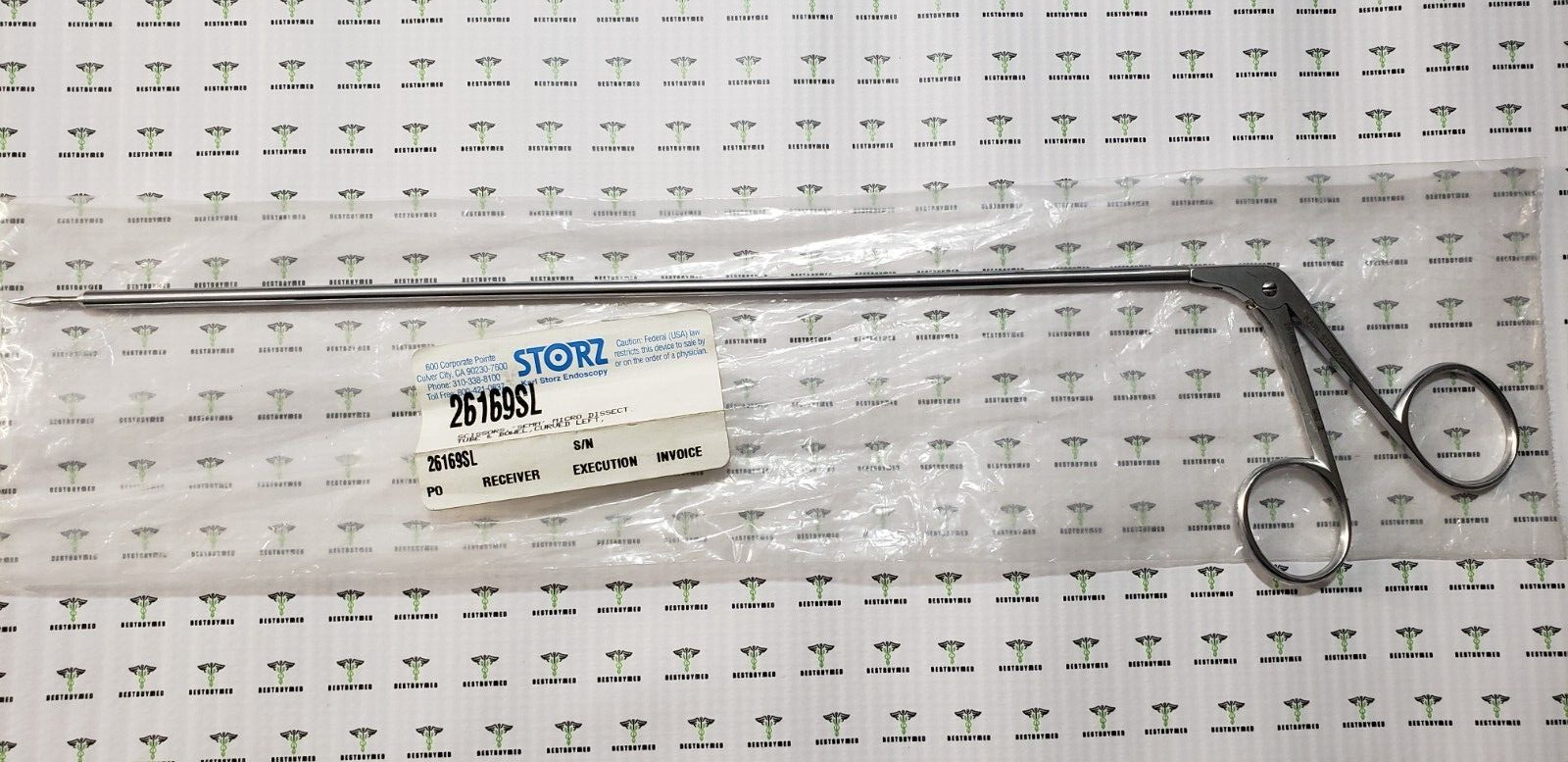 Karl Storz 26169SL Laparoscopic Micro Dissecting Scissors 5mm x 32cm Curved