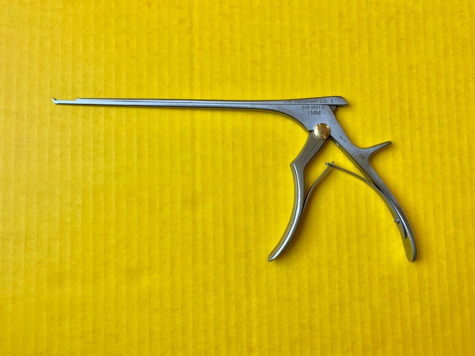 Life Instrument 838-0801-0 Orthopedic Kerrison Rongeurs 40 Deg 1mm Up Bite 8"