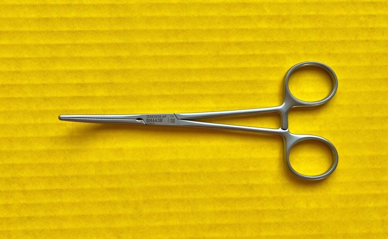 Aesculap Surgical Rochester Pean Artery Forceps, Curved, 6.25" REF: BH443R