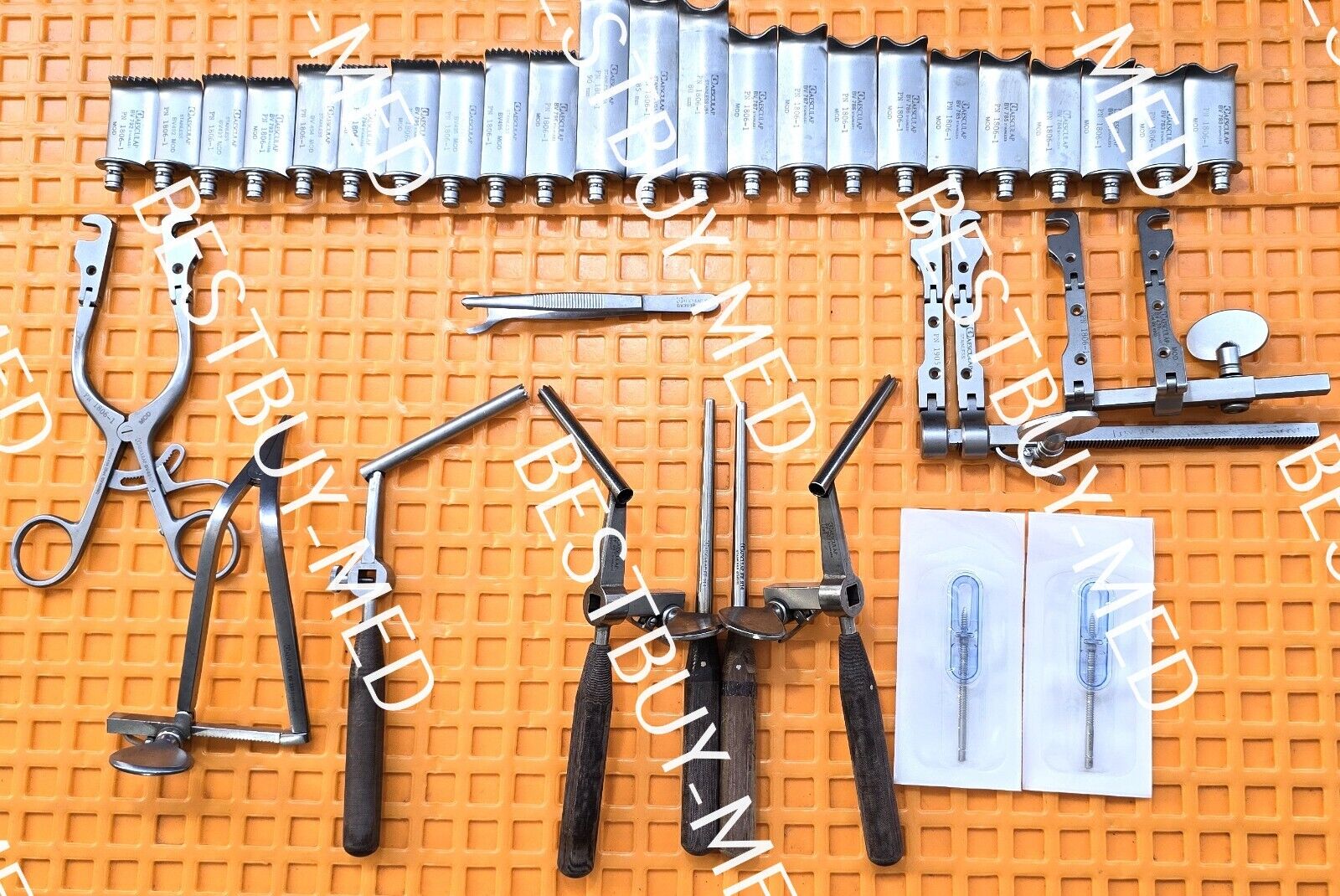 Aesculap Surgical Casper Cervical Retractor Set with Tray. (Made in USA)