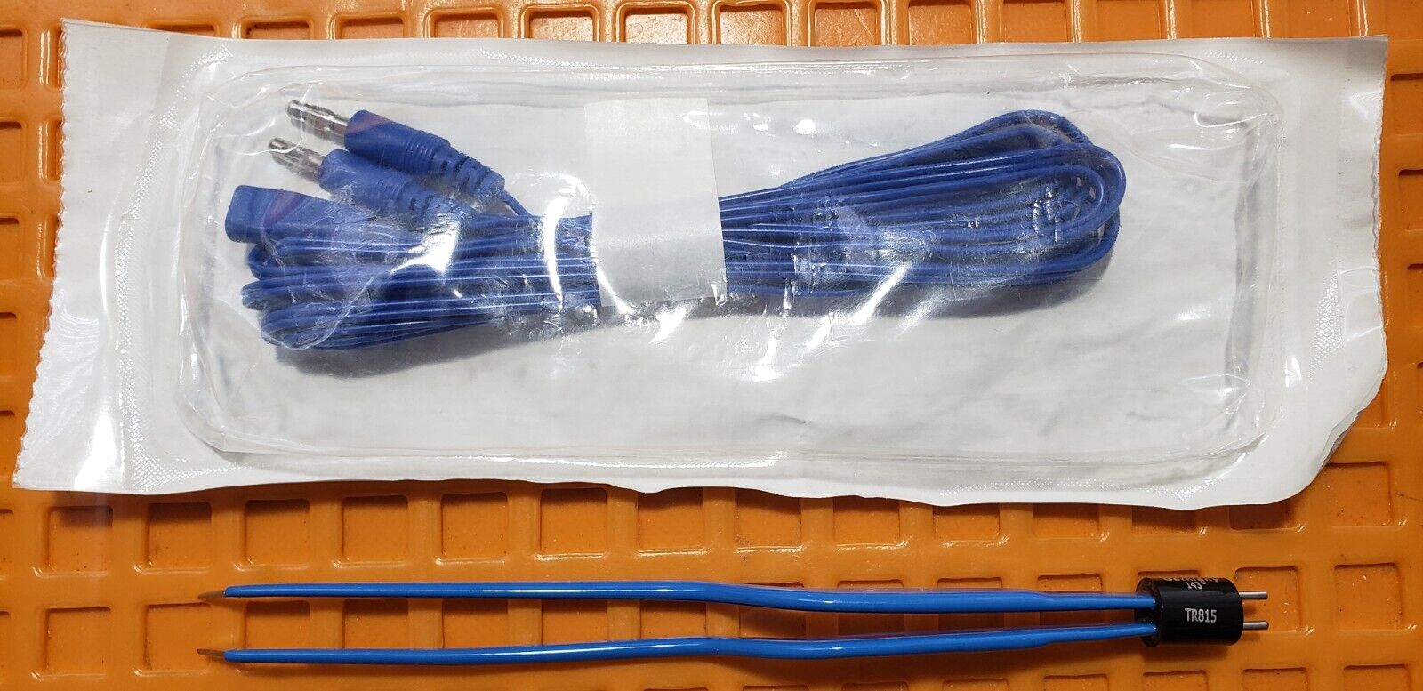 Turtle Surgical Bayonet Bipolar Forceps 7.5" Angle Tips, Medline Bipolar Cord